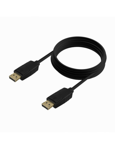 AISENS Cable DISPLAYPORT V1.2 CCS 4K@60Hz, DP/M-DP/M, Negro, 5.0m