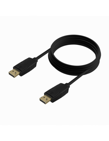 AISENS Cable DISPLAYPORT V1.2 CCS 4K@60Hz, DP/M-DP/M, Negro, 5.0m