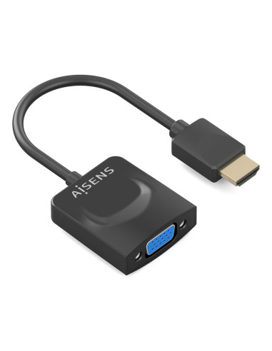 AISENS Conversor HDMI a SVGA, HDMI A/M-SVGA/H, Negro, 15?m
