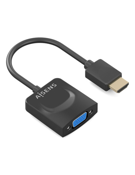 AISENS Conversor HDMI a SVGA, HDMI A/M-SVGA/H, Negro, 15?m
