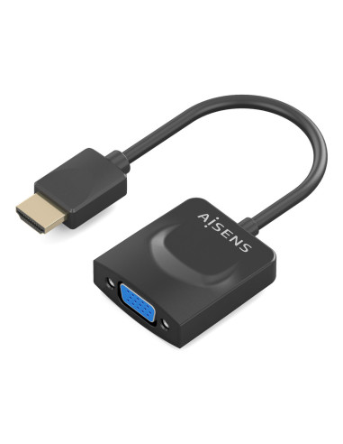 AISENS Conversor HDMI a SVGA, HDMI A/M-SVGA/H, Negro, 15?m
