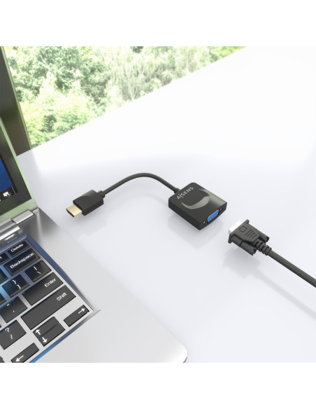 AISENS Conversor HDMI a SVGA, HDMI A/M-SVGA/H, Negro, 15?m