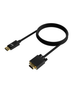 AISENS Cable Conversor DISPLAYPORT a VGA, DP/M-VGA/M, Negro, 1.0M 2