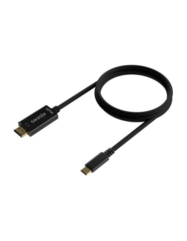 AISENS Cable Conversor USB-C A HDMI 4K@30Hz, USB-C/M-HDMI/M, Negro, 1.8M