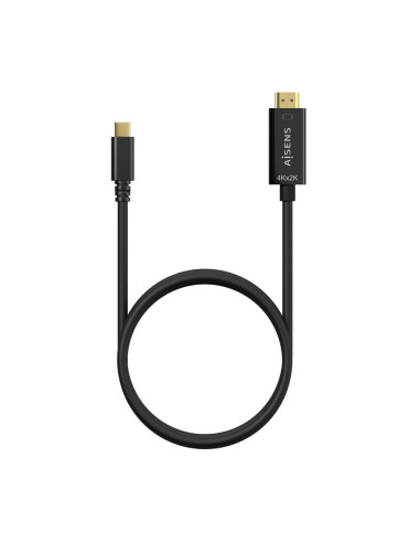 AISENS Cable Conversor USB-C A HDMI 4K@30Hz, USB-C/M-HDMI/M, Negro, 1.8M