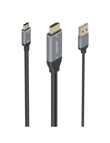 AISENS A109-0871 adaptador de cable de vídeo 1,8 m HDMI + USB USB Tipo C