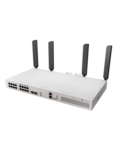 Mikrotik CRS418-8P-8G-2S+5axQ2axQ-RM L2/L3 Gigabit Ethernet (10/100/1000) Energía sobre Ethernet (PoE) 1U