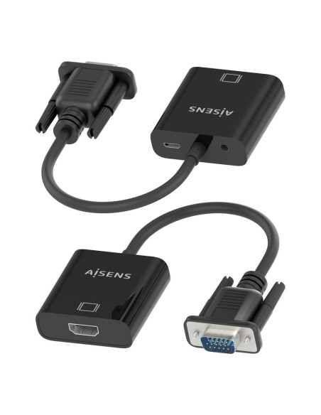 AISENS A115-0873 adaptador de cable de vídeo 0,2 m HDMI + 3.5mm + Micro-USB Type-B VGA (D-Sub)