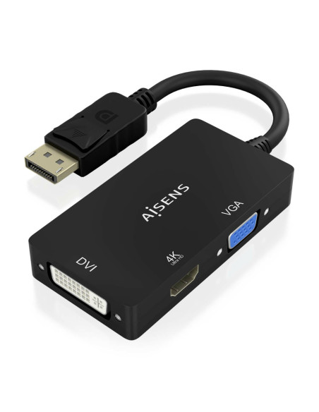 AISENS A125-0861 adaptador de cable de vídeo 0,15 m VGA + HDMI + DVI