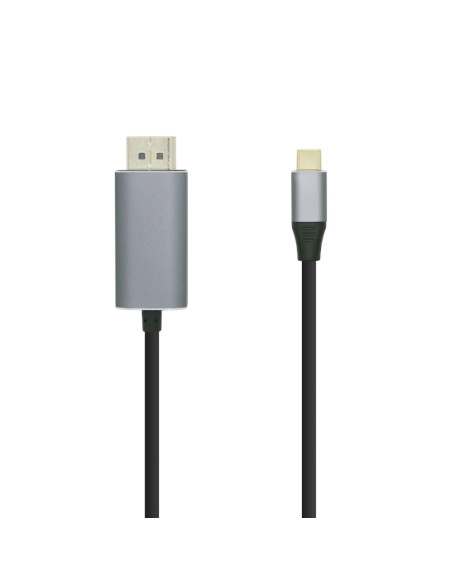 AISENS Cable conversor USB-C a Displayport 4K@60HZ, USB-C/M-DP/M, Negro, 0.8m