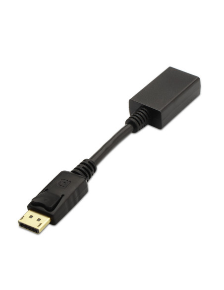 AISENS A125-0134 adaptador de cable de vídeo 0,15 m DisplayPort HDMI Negro
