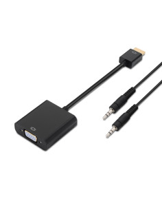 AISENS A122-0126 adaptador de cable de vídeo 0,1 m Negro
