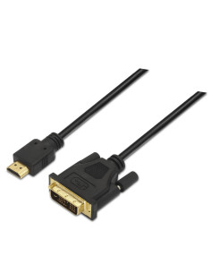 AISENS A117-0090 adaptador de cable de vídeo 1,8 m HDMI tipo A (Estándar) DVI 18+1 Negro