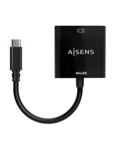AISENS Conversor USB-C A HDMI 4K@30Hz, USB-C/M-HDMI/H, Negro, 15cm 2