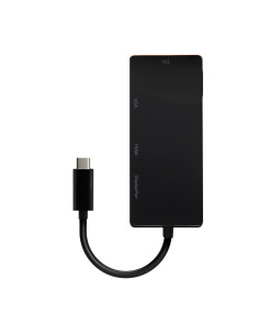 AISENS Conversor USB-C A DP/DVI/HDMI/VGA, USB-C/M-DP/H-DVI/H-HDMI/H-Vga/H, Negro, 15cm 2
