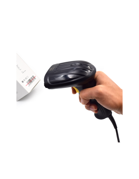 Ewent EW3400 lector de código de barras Lector de códigos de barras portátil 1D Laser Negro