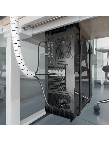 AISENS A151-0918 organizador de cables Universal Pasacables Blanco 1 pieza(s)