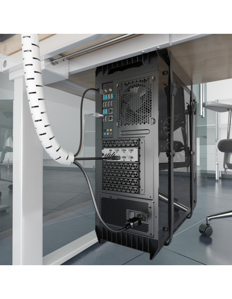 AISENS A151-0919 organizador de cables Universal Pasacables Blanco 1 pieza(s)