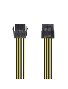AISENS Cable Alimentación, 8pin/H-4+4pin/M, 30cm