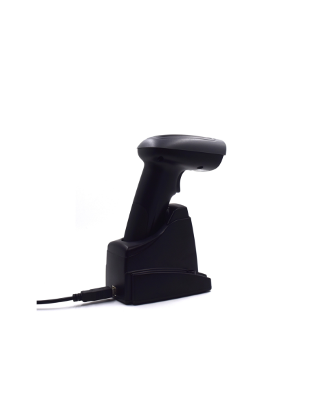 Ewent EW3440 lector de código de barras Lector de códigos de barras portátil 1D/2D Negro