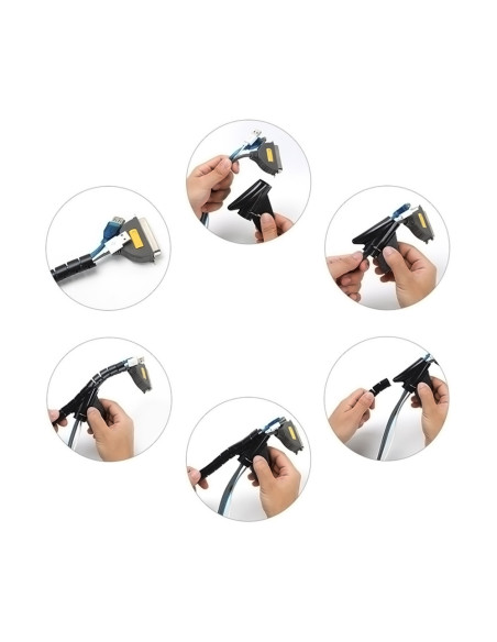 AISENS Organizador De Cable En Espiral 25mm, Negro, 2.0 m