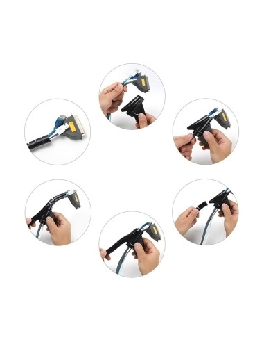 AISENS Organizador de cable en espiral 25mm, Negro, 1.0m