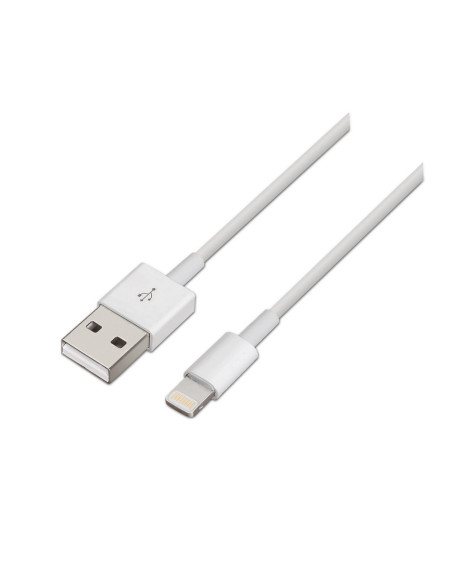 AISENS A102-0036 cable de conector Lightning 2 m Blanco