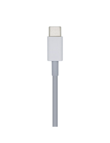 AISENS Cable USB 2.0 USB-? A Lightning PD 2A, Lightning/M-USB-?/M, Blanco, 1.0m
