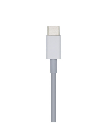 AISENS Cable USB 2.0 USB-? A Lightning PD 2A, Lightning/M-USB-?/M, Blanco, 1.0m