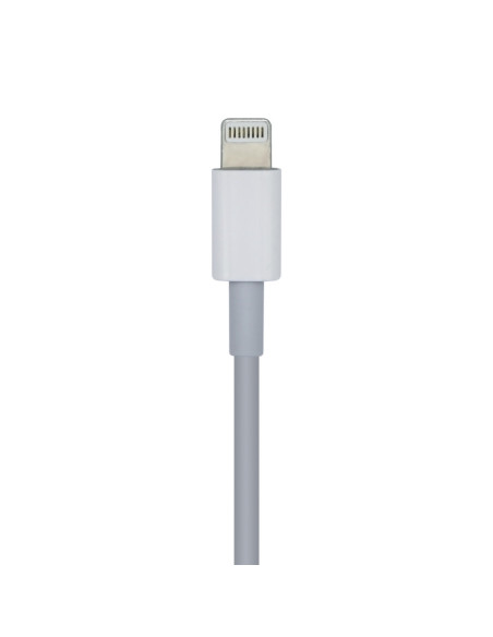 AISENS Cable USB 2.0 USB-? A Lightning PD 2A, Lightning/M-USB-?/M, Blanco, 20cm