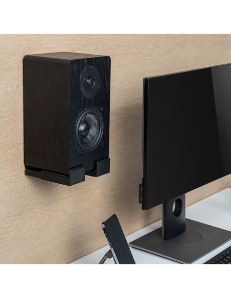 AISENS Soporte Universal de Pared para Barra de Sonido, Negro