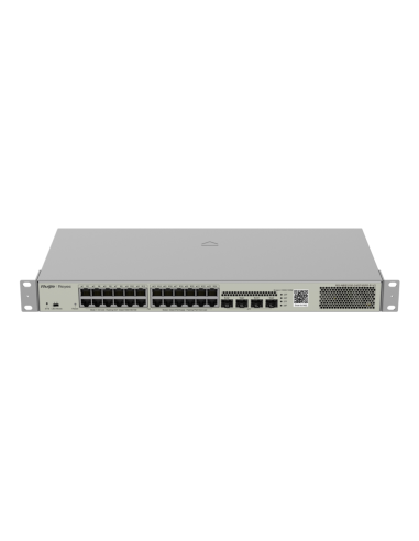 Ruijie Networks RG-NBS3100-24GT4SFP-P-V2 switch Gestionado L2 Gigabit Ethernet (10/100/1000) Energía sobre Ethernet (PoE) Metáli