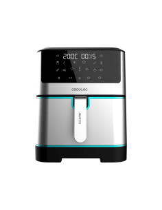 Cecotec Cecofry Supreme 8000 Sencillo 8 L Independiente 1800 W Freidora baja en grasa Negro, Acero inoxidable