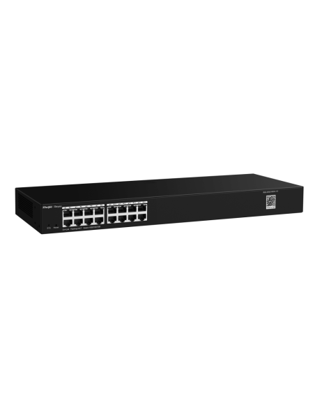 Ruijie Networks RG-ES200 Gestionado L2 Gigabit Ethernet (10/100/1000) Montaje en pared/escritorio Negro