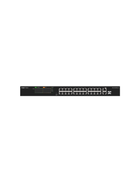 Ruijie Networks RG-ES126FGS-LP switch No administrado L2 Fast Ethernet (10/100) Energía sobre Ethernet (PoE) Negro