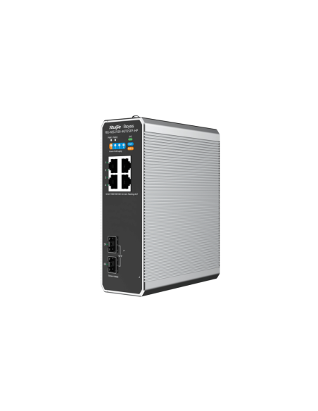 Ruijie Networks RG-NIS2100 Gestionado L2 Gigabit Ethernet (10/100/1000) Energía sobre Ethernet (PoE) Negro, Acero inoxidable