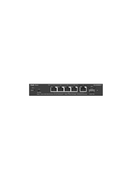 Ruijie Networks RG-ES206MG-P switch Gestionado L2 2.5G Ethernet (100/1000/2500) Energía sobre Ethernet (PoE) Montaje en pared/es