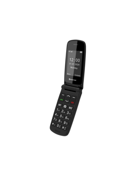 Denver BAS-24800L teléfono móvil 6,1 cm (2.4") Negro Teléfono para personas mayores