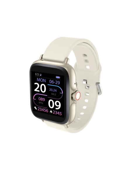 Denver SWC-156BEMK2 Relojes inteligentes y deportivos 3,66 cm (1.44") TFT 128 x 128 Pixeles Pantalla táctil Beige