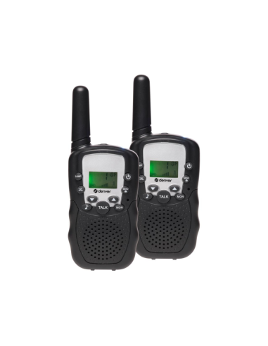 Denver WTA-449 two-way radios 8 canales 446 MHz Negro