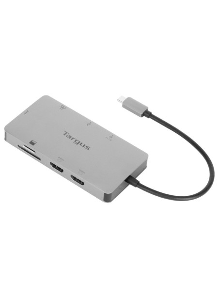 Targus DOCK423EU base para portátil y replicador de puertos Alámbrico USB 3.2 Gen 1 (3.1 Gen 1) Type-C Plata