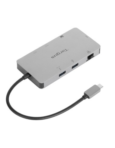 Targus DOCK423EU base para portátil y replicador de puertos Alámbrico USB 3.2 Gen 1 (3.1 Gen 1) Type-C Plata