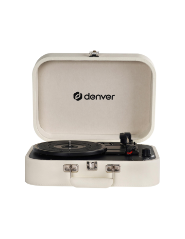 Denver VPL-130 Tocadiscos de tracción directa Beige Automático