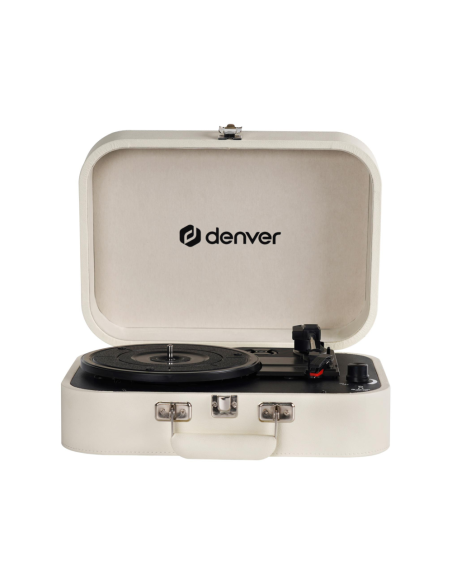 Denver VPL-130 Tocadiscos de tracción directa Beige Automático