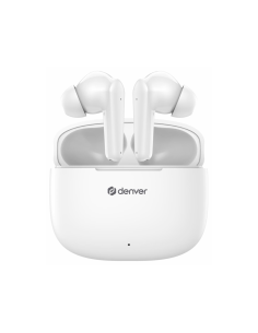 Denver TWE-48W auricular y casco Auriculares True Wireless Stereo (TWS) Dentro de oído Llamadas/Música Bluetooth Blanco