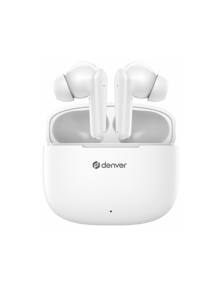Denver TWE-48W auricular y casco Auriculares True Wireless Stereo (TWS) Dentro de oído Llamadas/Música Bluetooth Blanco