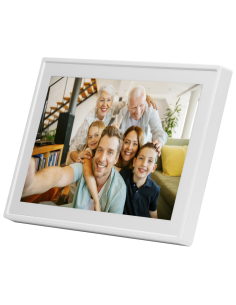 Denver PFF-711WHITE marco fotográfico digital Blanco 17,8 cm (7") Pantalla táctil Wifi