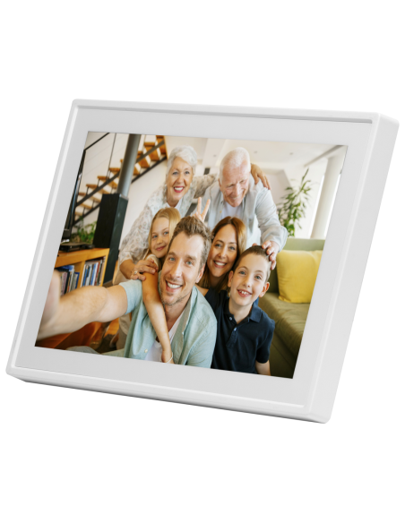 Denver PFF-711WHITE marco fotográfico digital Blanco 17,8 cm (7") Pantalla táctil Wifi