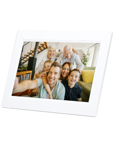 Denver PFF-1010WHITE marco fotográfico digital Blanco 25,6 cm (10.1") Pantalla táctil Wifi
