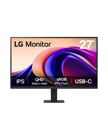 LG 27'' QHD Monitor pantalla para PC 68,6 cm (27") 2560 x 1440 Pixeles Quad HD Negro